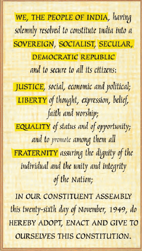 Constitution of India-Preamble